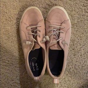 Pink sperry boat show sneakers size 10